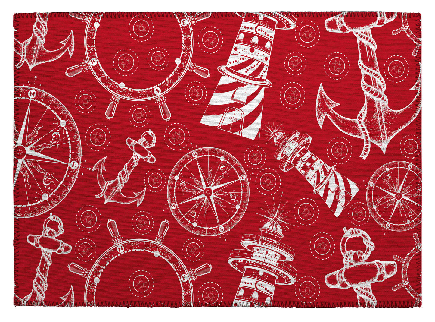 Indoor/Outdoor Harbor HA9 Red Washable 1'8" x 2'6" Rug