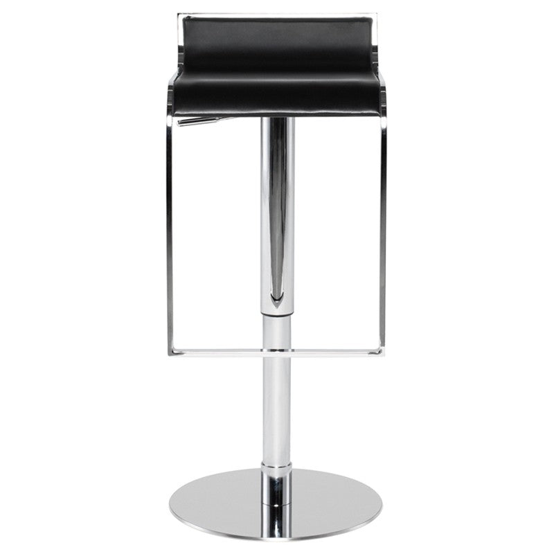 Alexander Black Leather Adjustable Stool