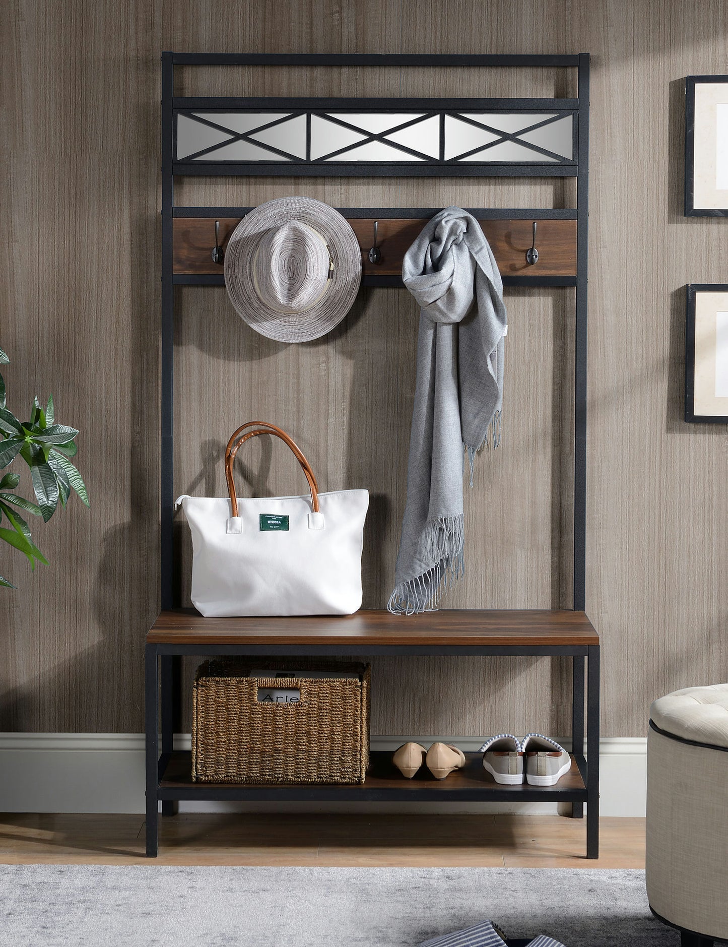 Coolidge Industrial Hall Tree