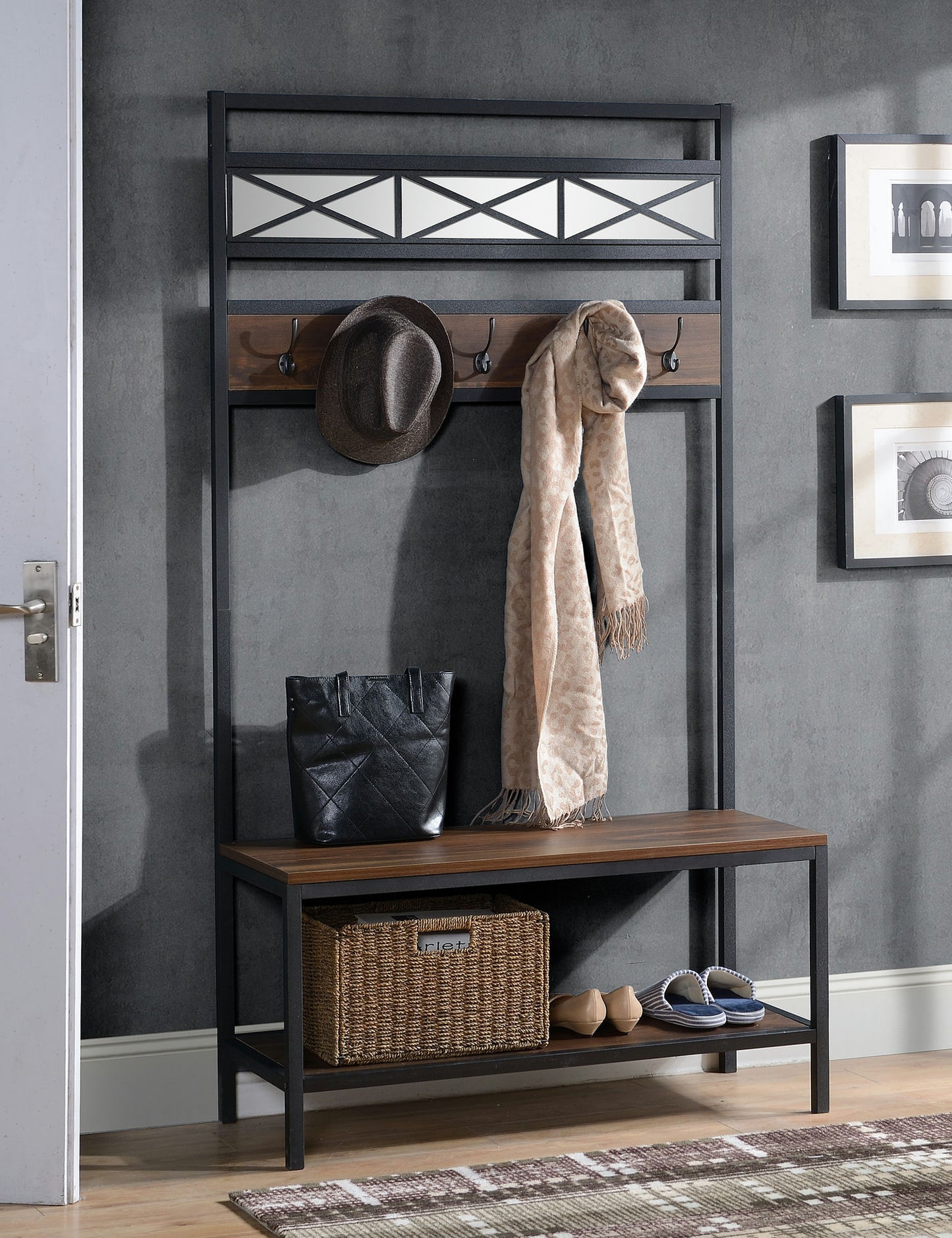 Coolidge Industrial Hall Tree