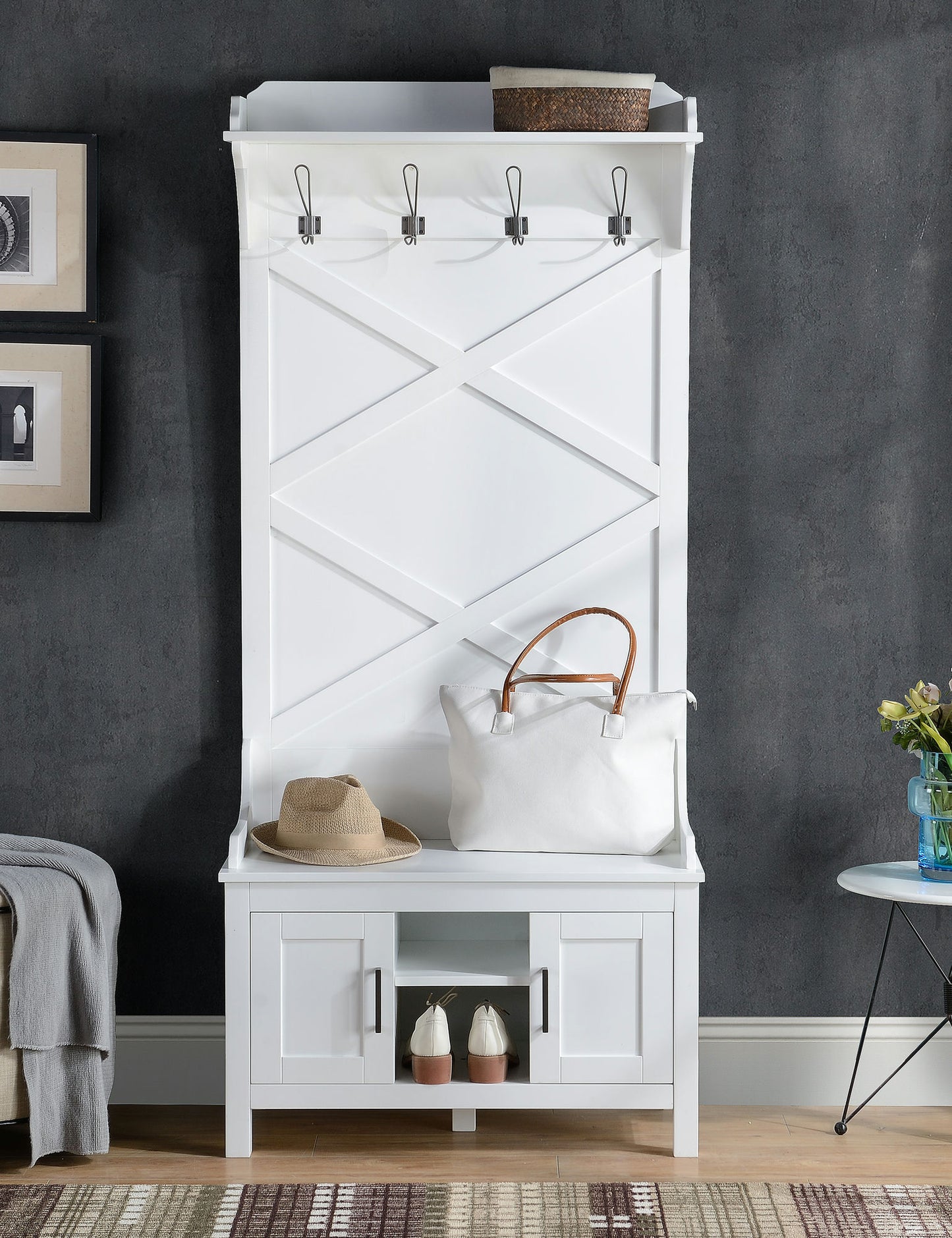 Enrid Hall Tree with Storage Bench