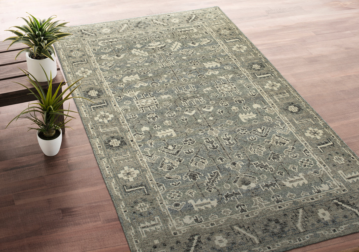 Kaleen Herrera Collection Spa Ivory Runner 2'6" x 12'