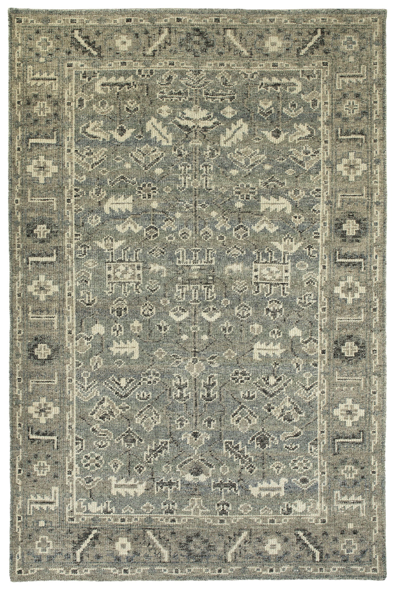 Kaleen Herrera Collection Spa Ivory Throw Rug 3' x 5'