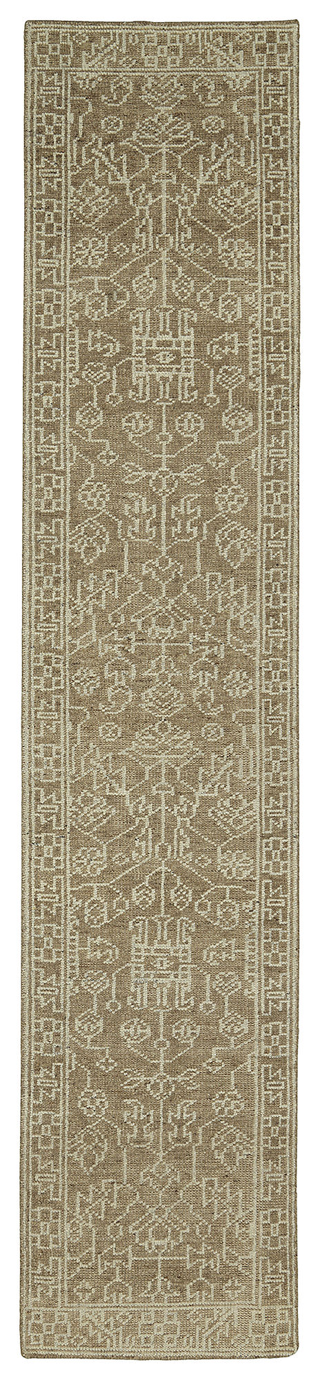 Kaleen Herrera Collection Light Khaki Runner 2'6" x 12'