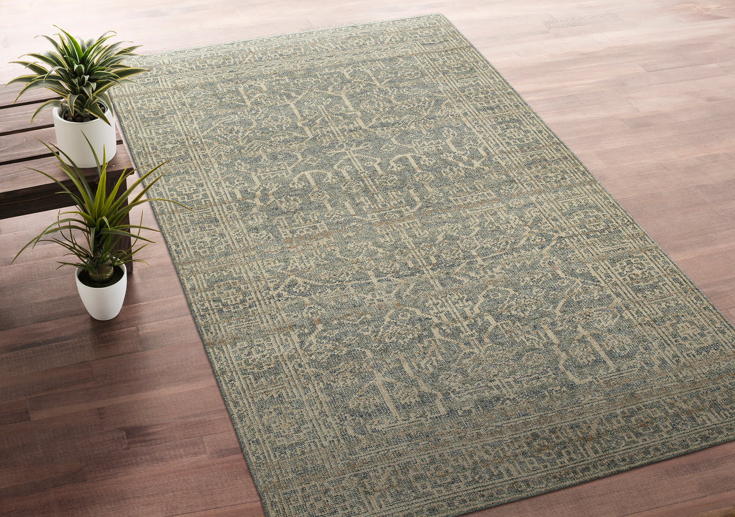 Kaleen Herrera Collection Spa LtBrown Area Rug 8' x 10'
