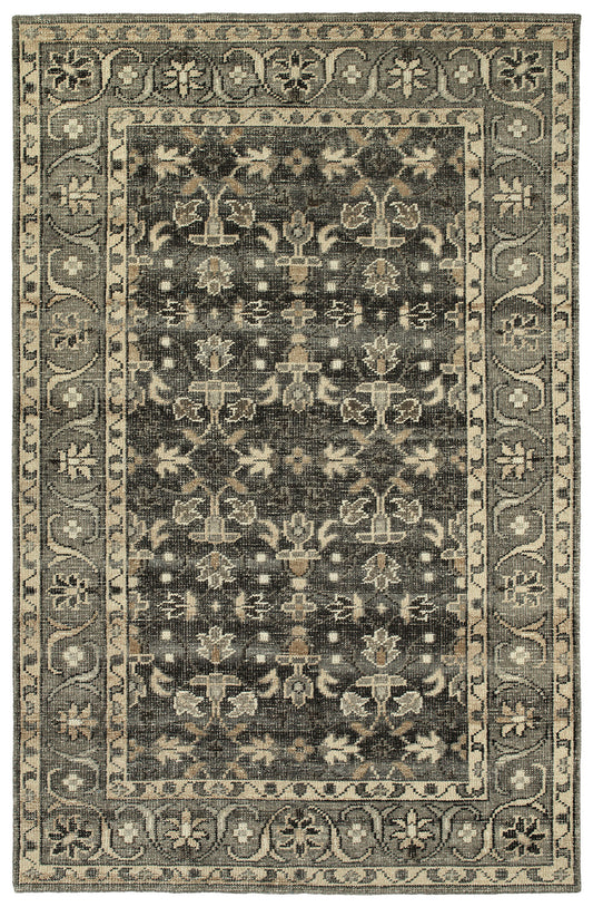 Kaleen Herrera Collection Charcoal Gray Area Rug 8' x 10'