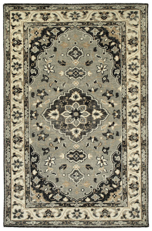Kaleen Herrera Collection Gray Charcoal Area Rug 8' x 10'