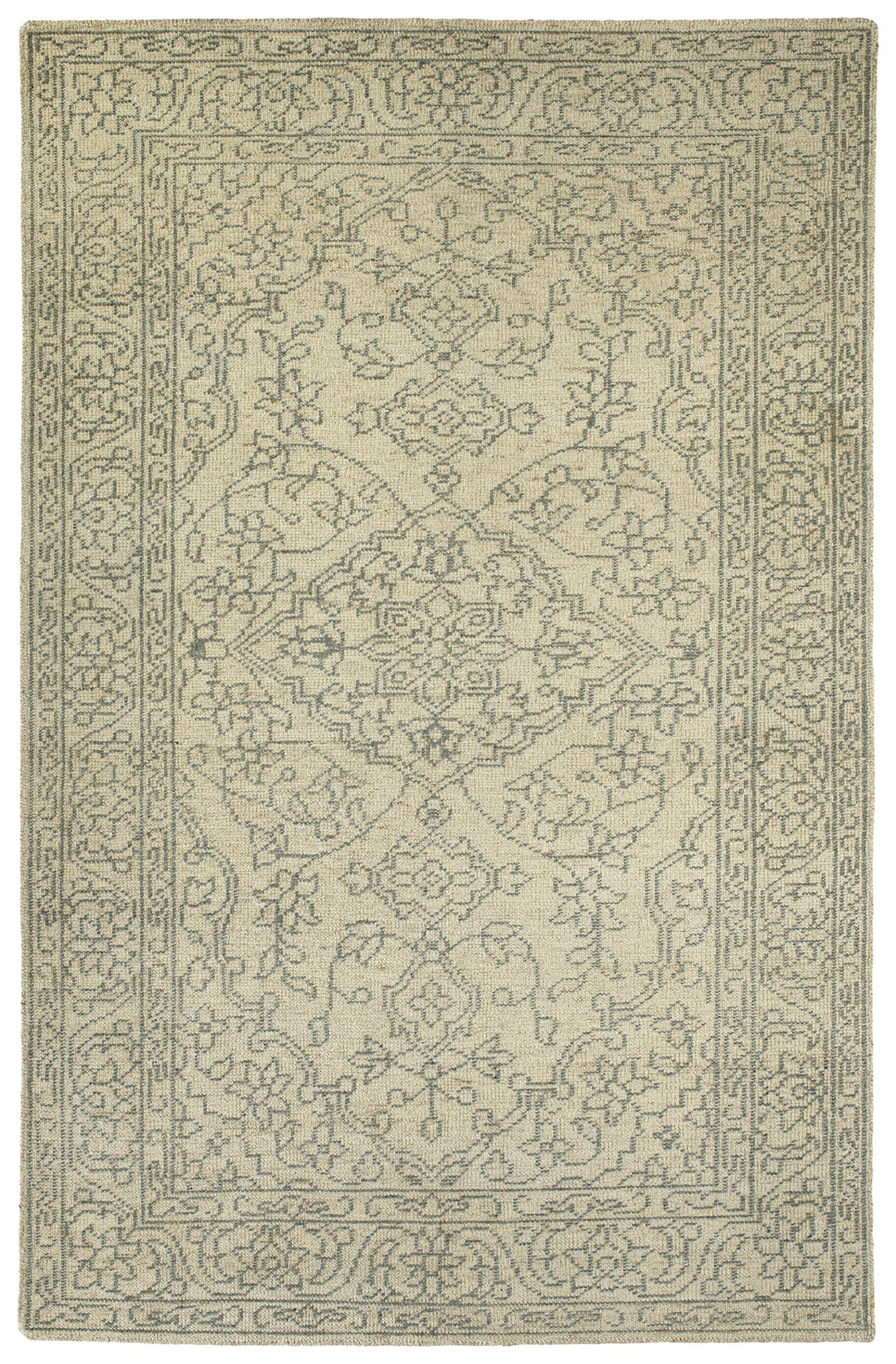 Kaleen Herrera Collection Light Linen Area Rug 9' x 12'