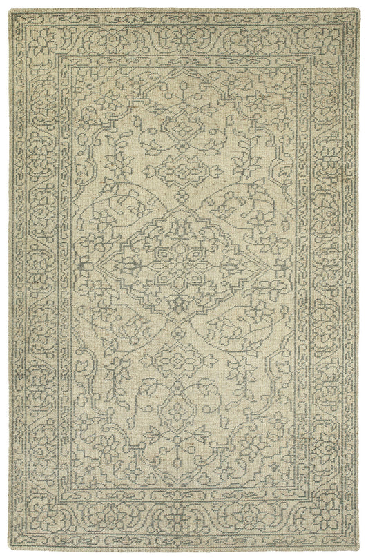 Kaleen Herrera Collection Light Linen Area Rug 9' x 12'