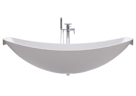 ALFI brand White Matte 79" Acrylic Suspended Wall Mounted Hammock Bathtub