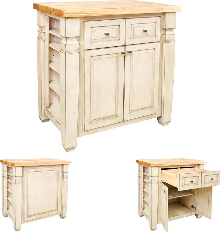 Jeffrey Alexander - Kitchen Islands - 34" x 22" x 36" Kitchen Island in French White