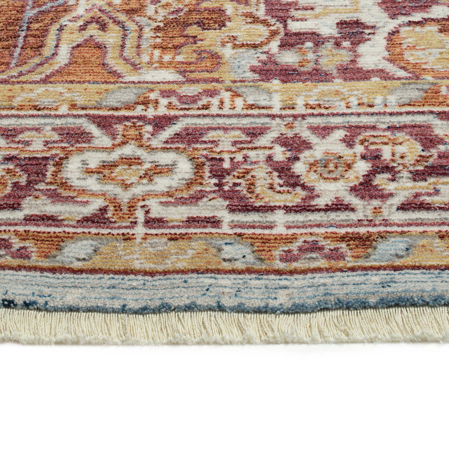 Kaleen Rila Collection Bright Light Blue Throw Rug 18" x 18"