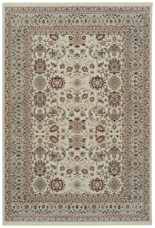 Kaleen Rila Collection Light Ivory Area Rug 9'6" x 13'