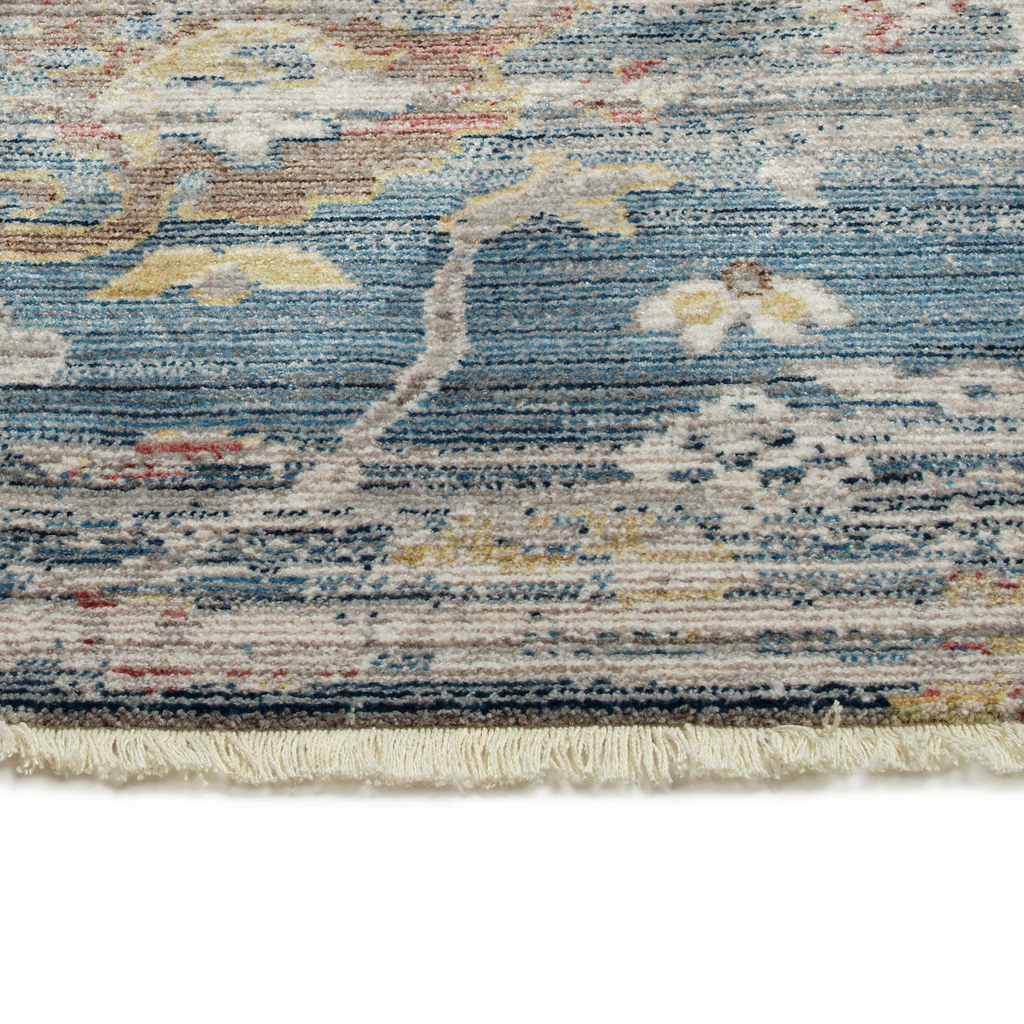 Kaleen Rila Collection Blue Rust Throw Rug 2' x 3'