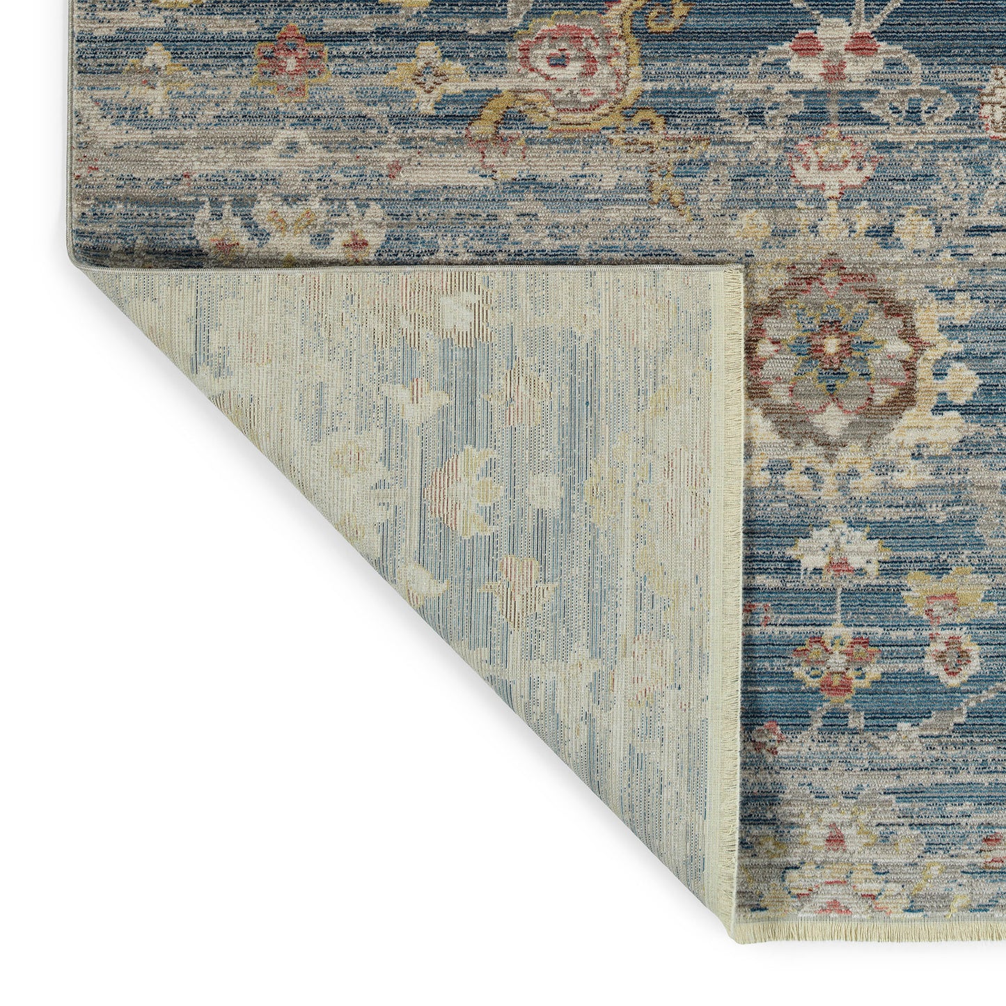 Kaleen Rila Collection Blue Rust Runner 2'2" x 7'6"