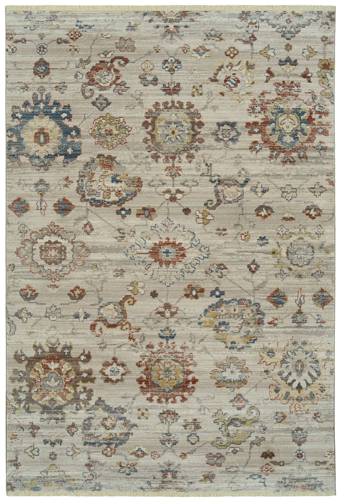 Kaleen Rila Collection Light Taupe  Runner 2'2" x 7'6"
