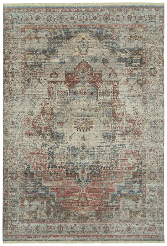 Kaleen Rila Collection Light Rose Area Rug 7'10" x 10'10"