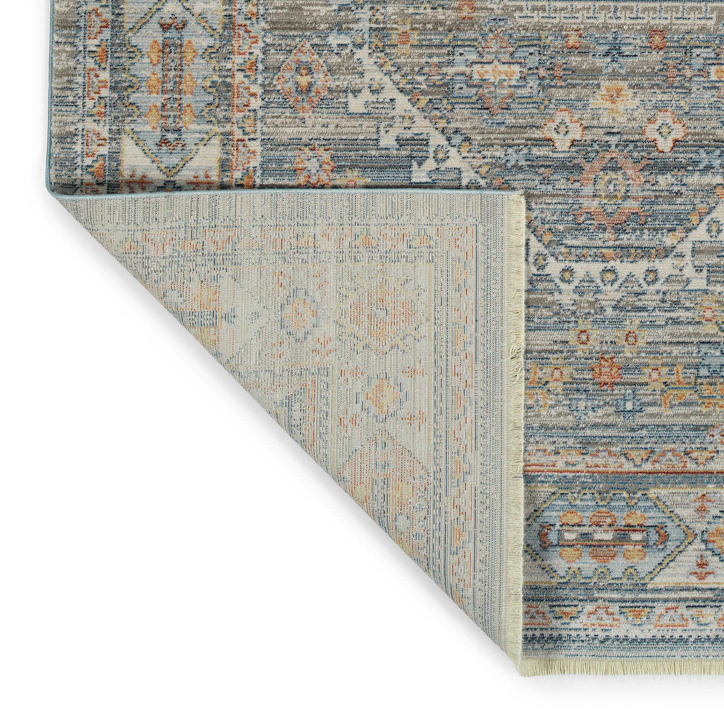 Kaleen Rila Collection Gray Silver Throw Rug 18" x 18"