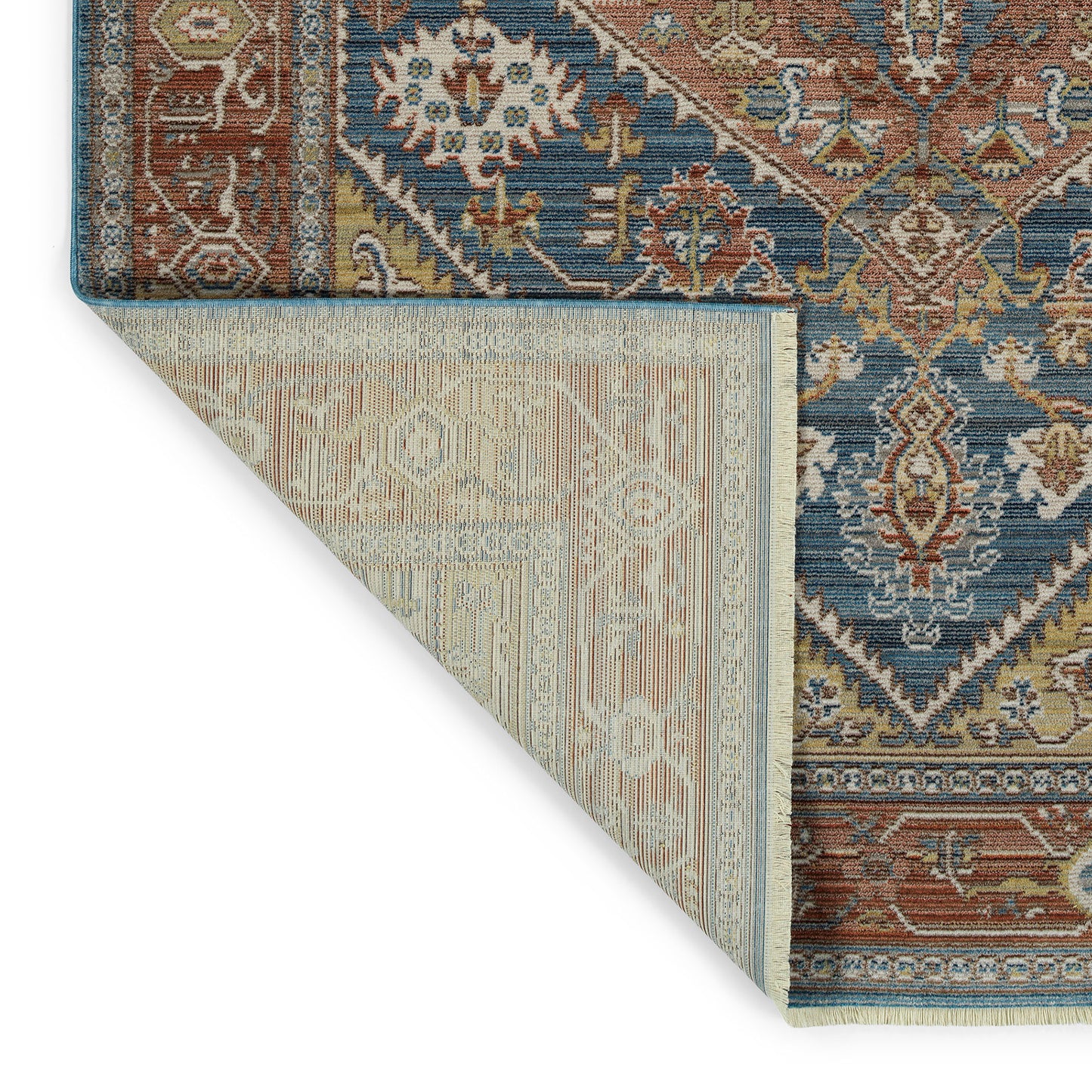 Kaleen Rila Collection Dark Blue Throw Rug 2' x 3'