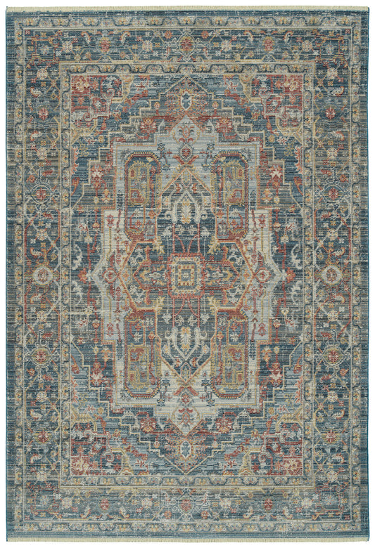 Kaleen Rila Collection Dark Multi Area Rug 9'6" x 13'