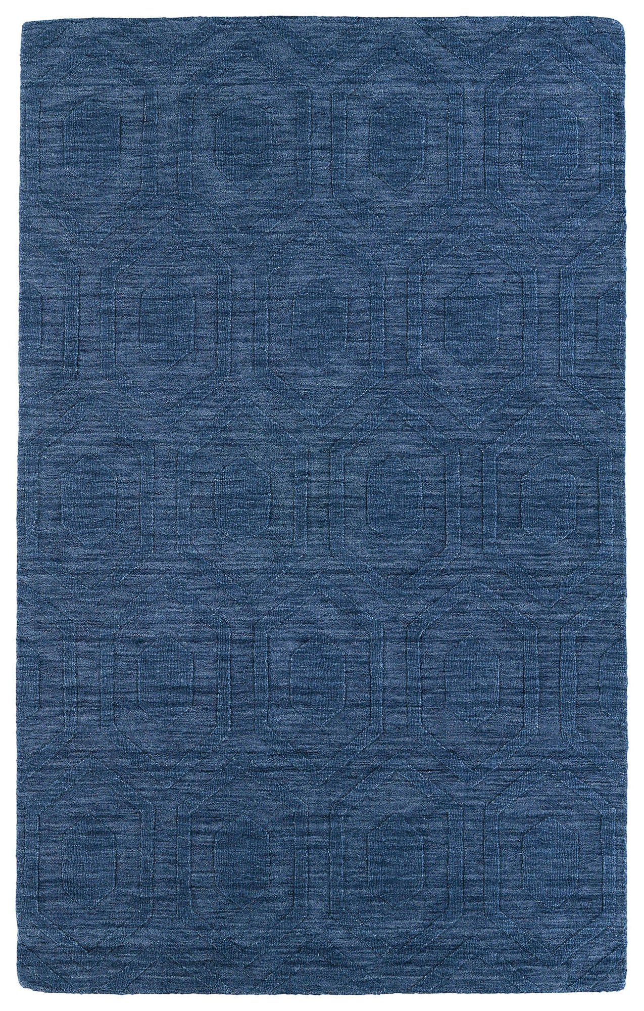 Kaleen Imprints Modern Collection Dark Blue Area Rug 5' x 8'