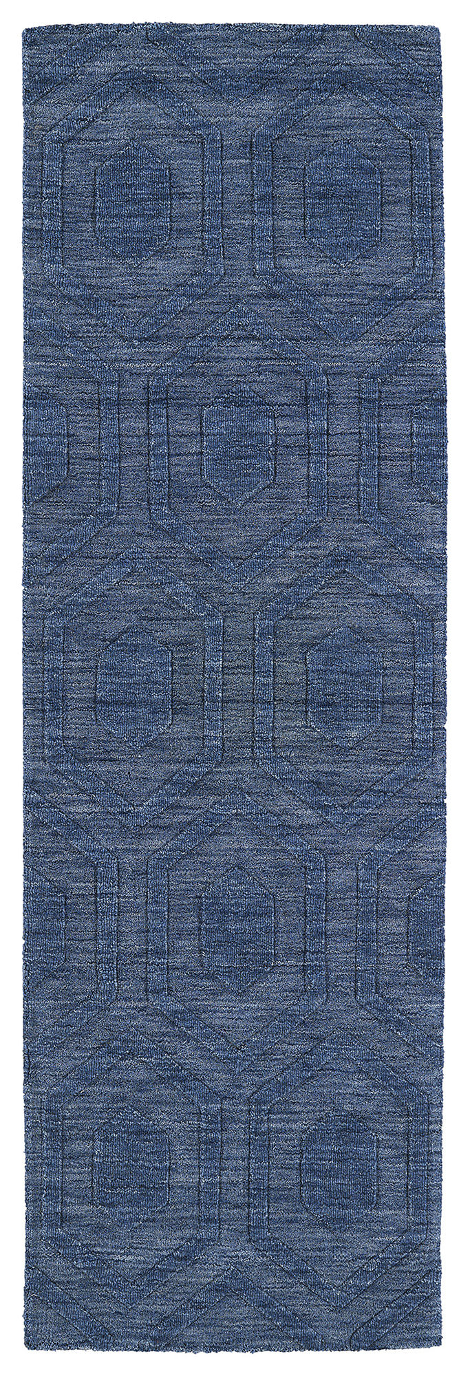 Kaleen Imprints Modern Collection Dark Blue Area Rug 9'6" x 13'6"