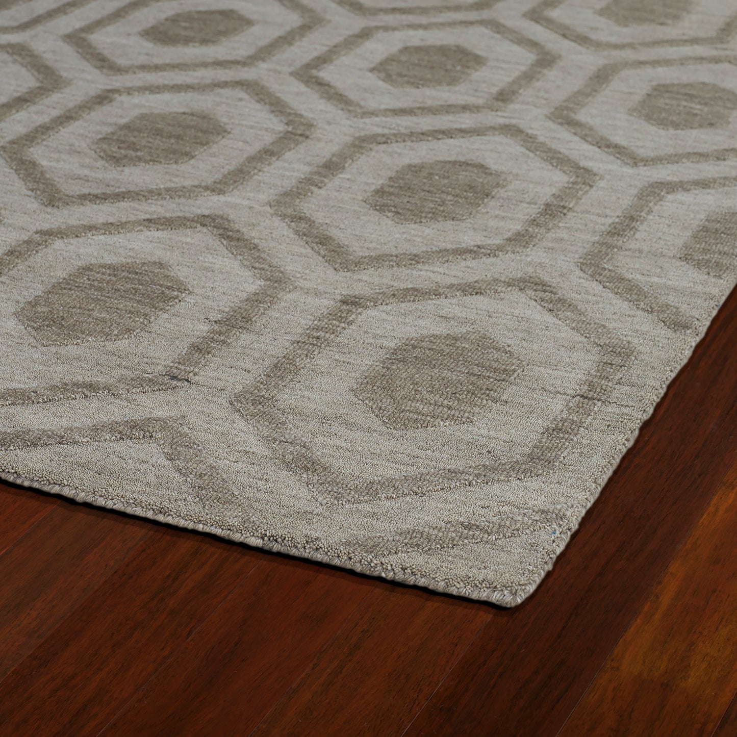 Kaleen Imprints Modern Collection IPM01-82 Lightbrown Throw Rug 2' x 3'