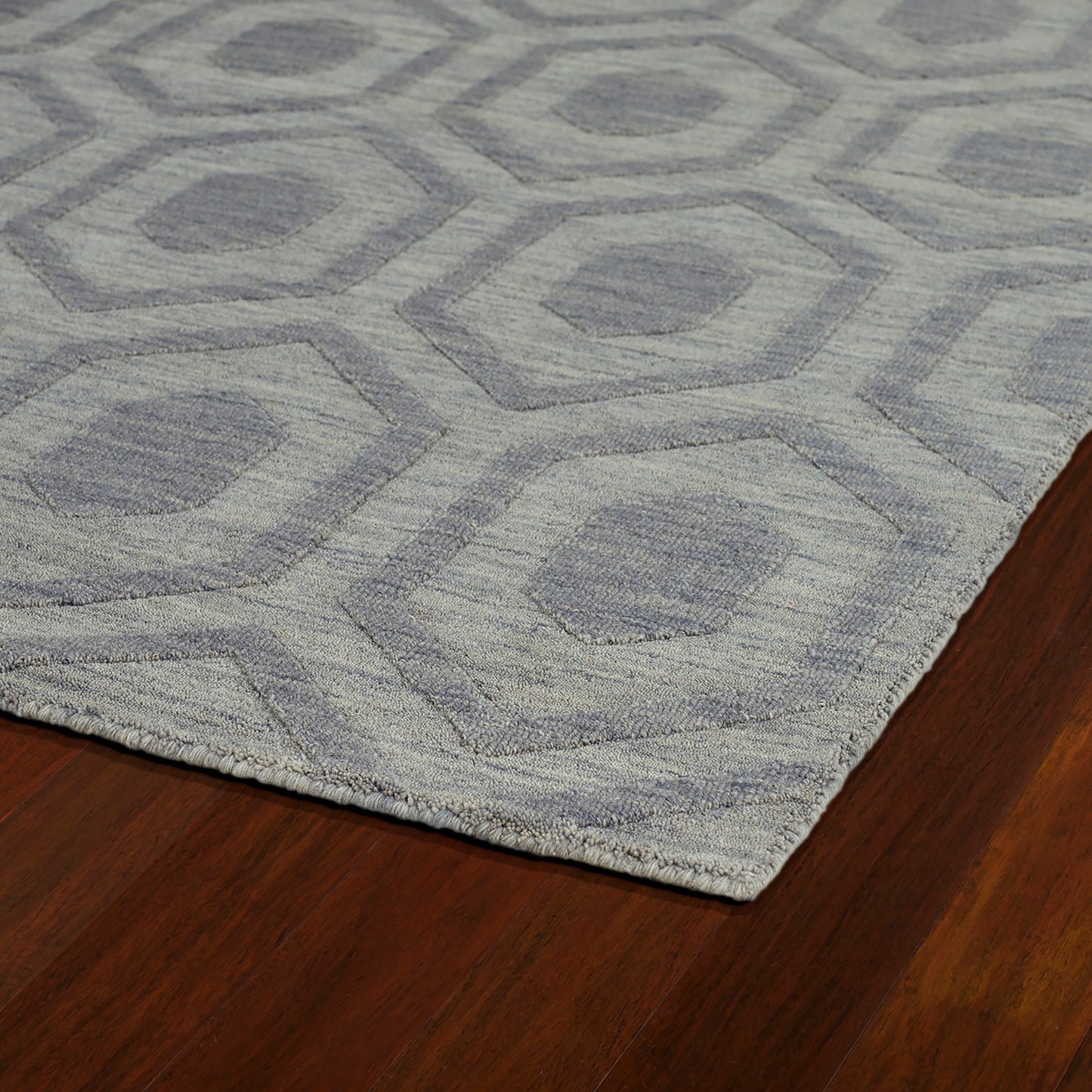 Kaleen Imprints Modern Collection Light Steel Throw Rug 2' x 3'