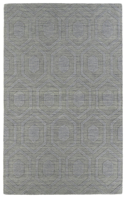 Kaleen Imprints Modern Collection Light Steel Area Rug 9'6" x 13'6"
