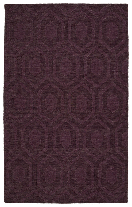 Kaleen Imprints Modern Collection Light Purple Throw Rug 2' x 3'
