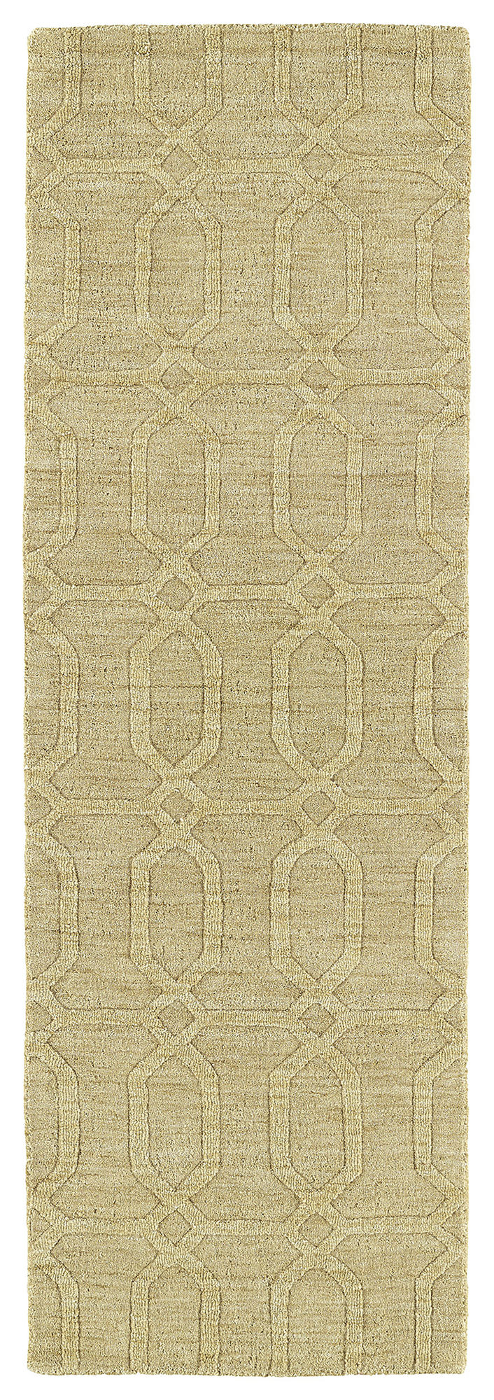 Kaleen Imprints Modern Collection IPM03-28 Yellow Runner 2'6" x 8'