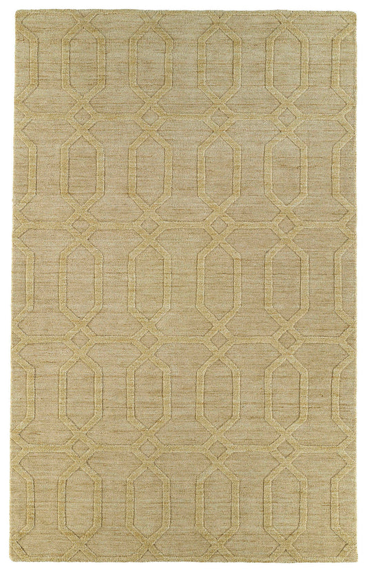 Kaleen Imprints Modern Collection IPM03-28 Yellow Area Rug 5' x 8'