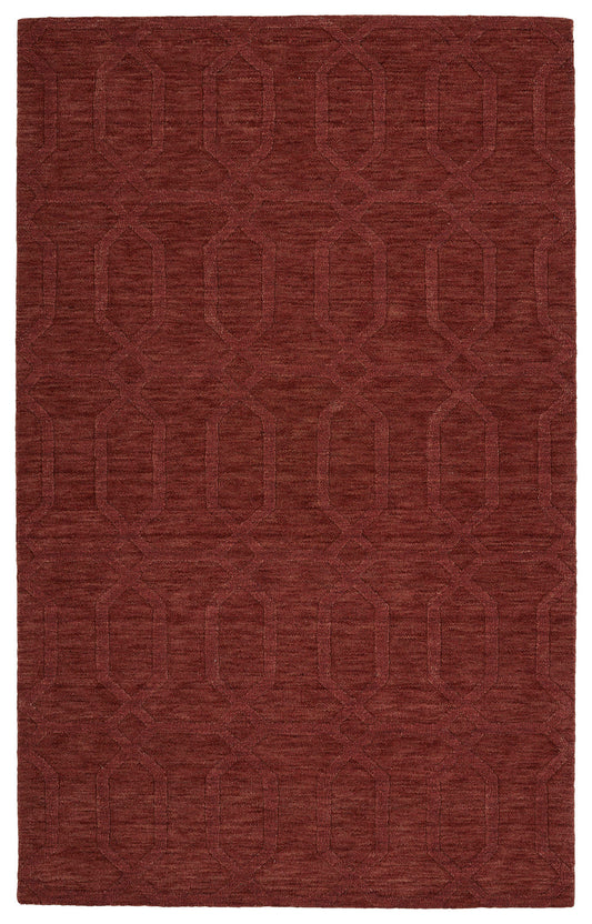 Kaleen Imprints Modern Collection Dark Cinnamon Area Rug 8' x 11'