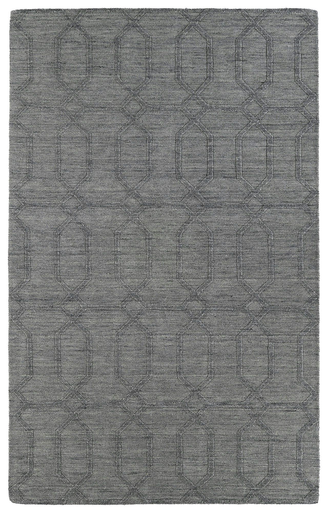 Kaleen Imprints Modern Collection Dark Grey Area Rug 9'6" x 13'6"
