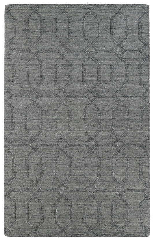 Kaleen Imprints Modern Collection Dark Grey Area Rug 8' x 11'