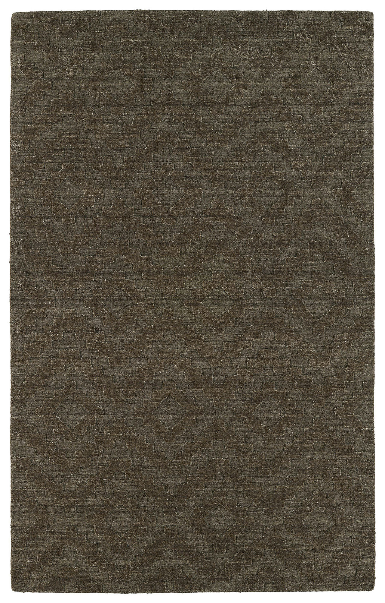 Kaleen Imprints Modern Collection IPM04-40 Chocolate Throw Rug 2' x 3'