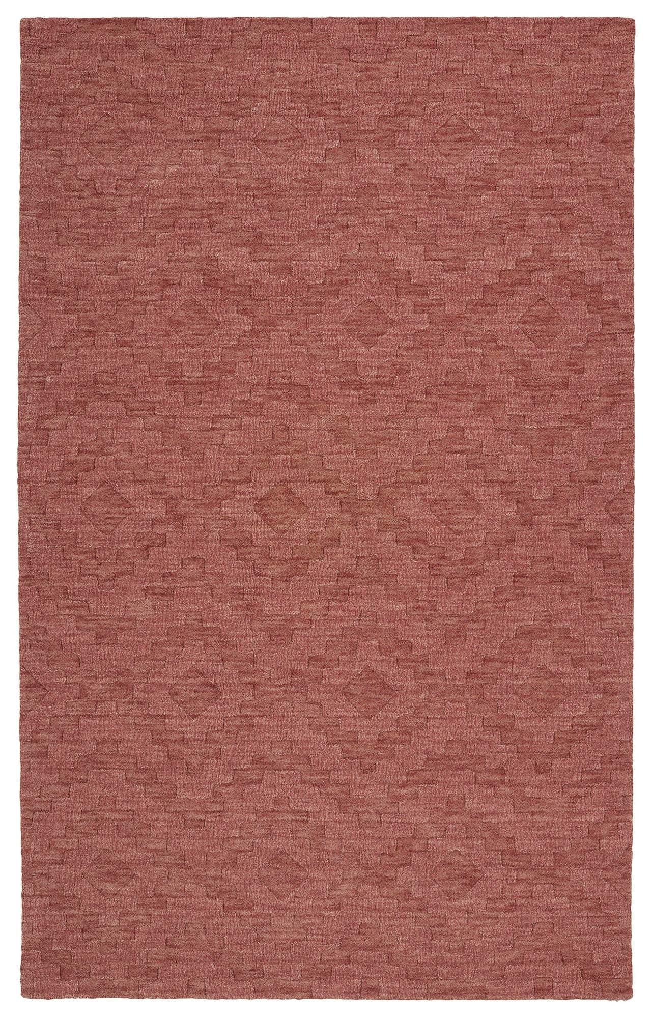 Kaleen Imprints Modern Collection Dark Rose Area Rug 5' x 8'