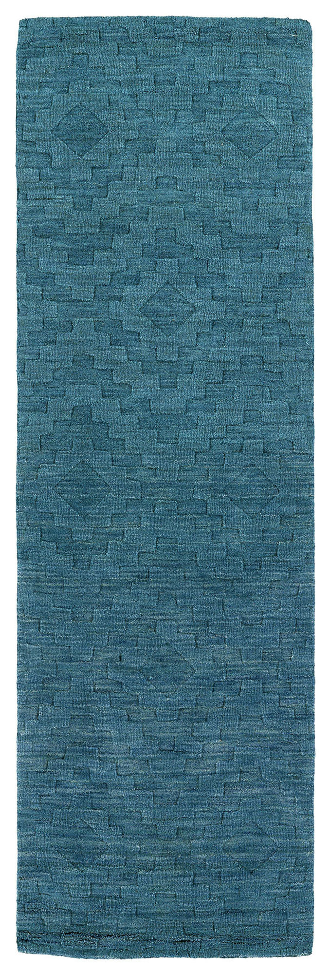 Kaleen Imprints Modern Collection Dark Turquoise Throw Rug 2' x 3'