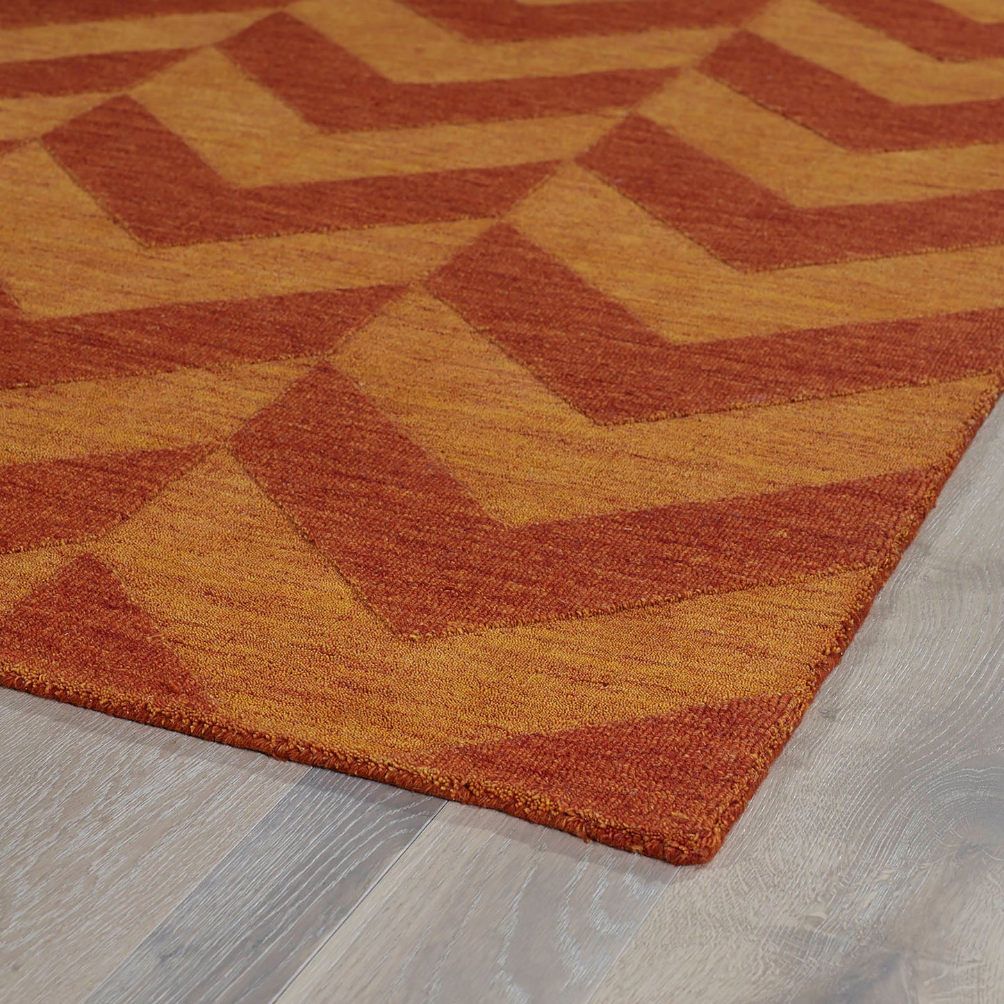 Kaleen Imprints Modern Collection Dark Paprika Area Rug 9'6" x 13'6"