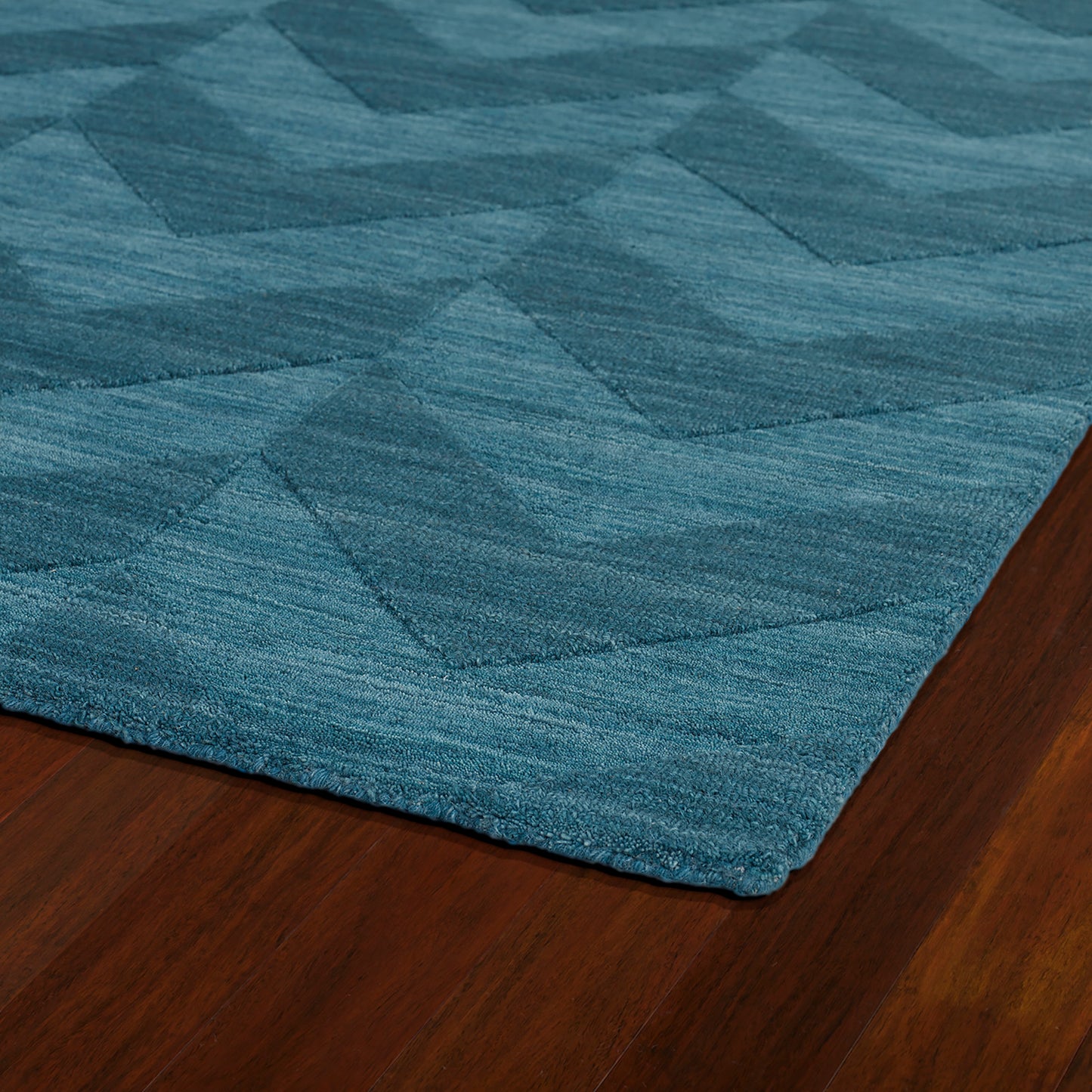 Kaleen Imprints Modern Collection Light Turquoise Runner 2'6" x 8'