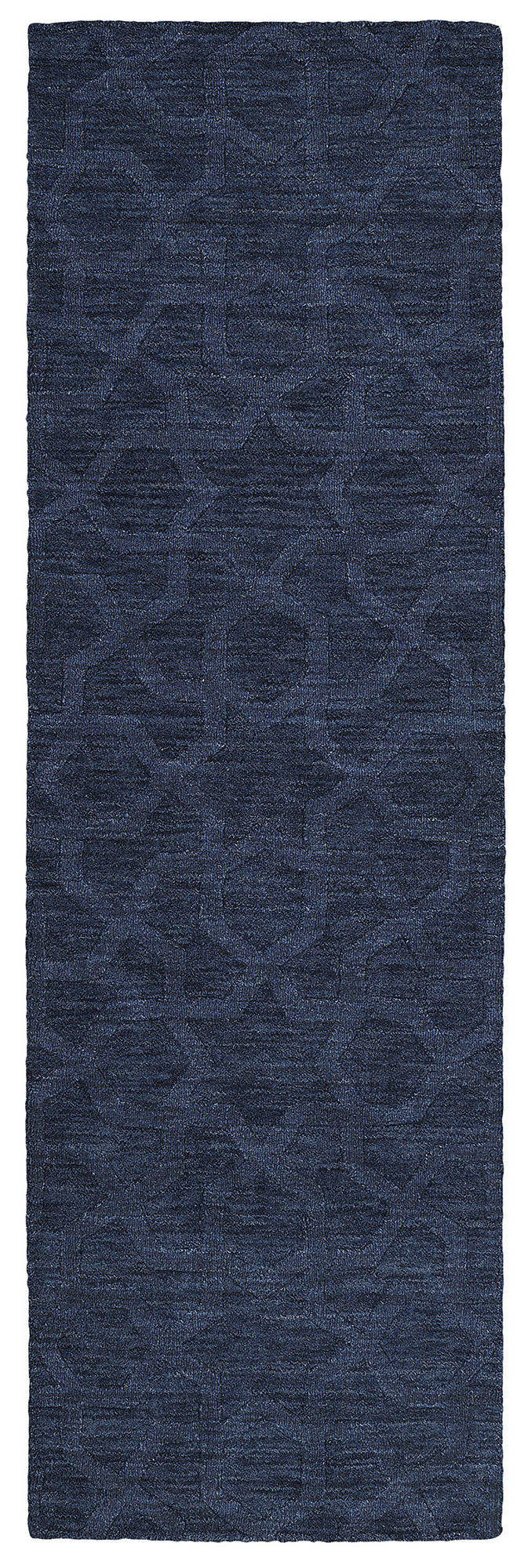 Kaleen Imprints Modern Collection IPM06-22 Navy Runner 2'6" x 8'