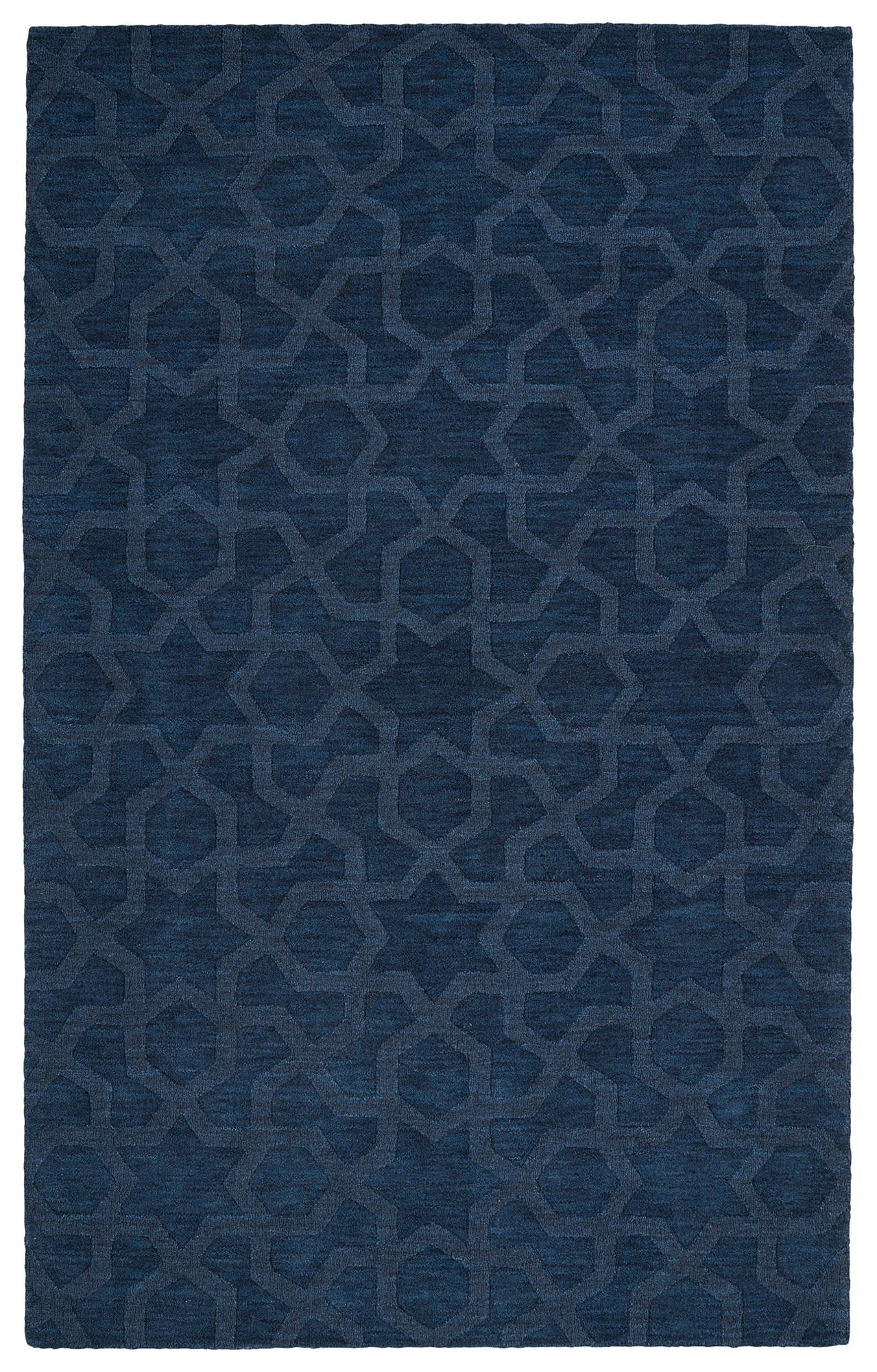 Kaleen Imprints Modern Collection IPM06-22 Navy Area Rug 8' x 11'