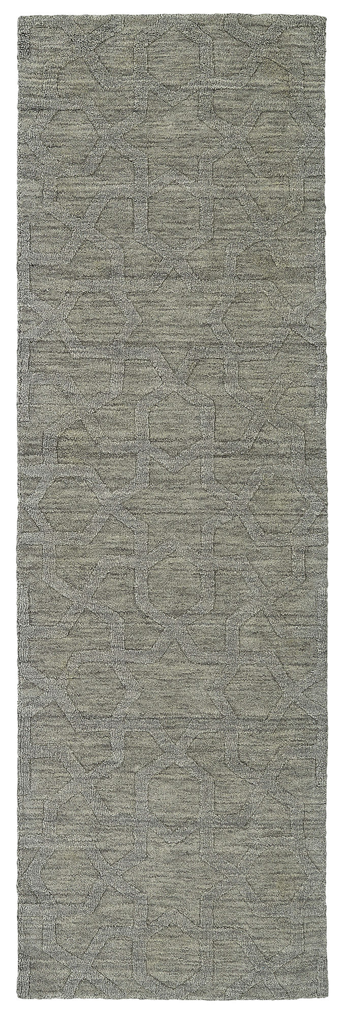 Kaleen Imprints Modern Collection Light Grey Throw Rug 2' x 3'