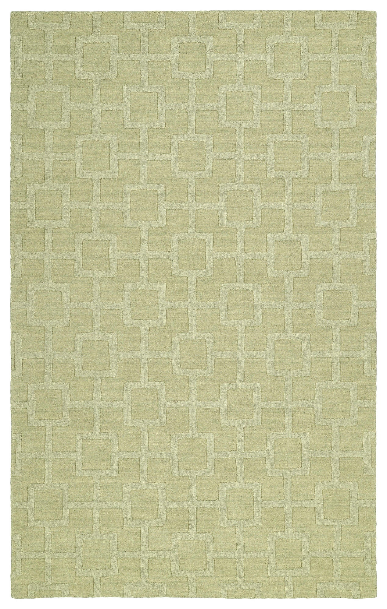Kaleen Imprints Modern Collection Light Celery Throw Rug 2' x 3'