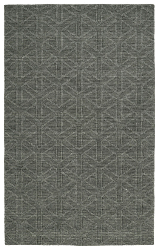 Kaleen Imprints Modern Collection Dark Charcoal Area Rug 8' x 11'