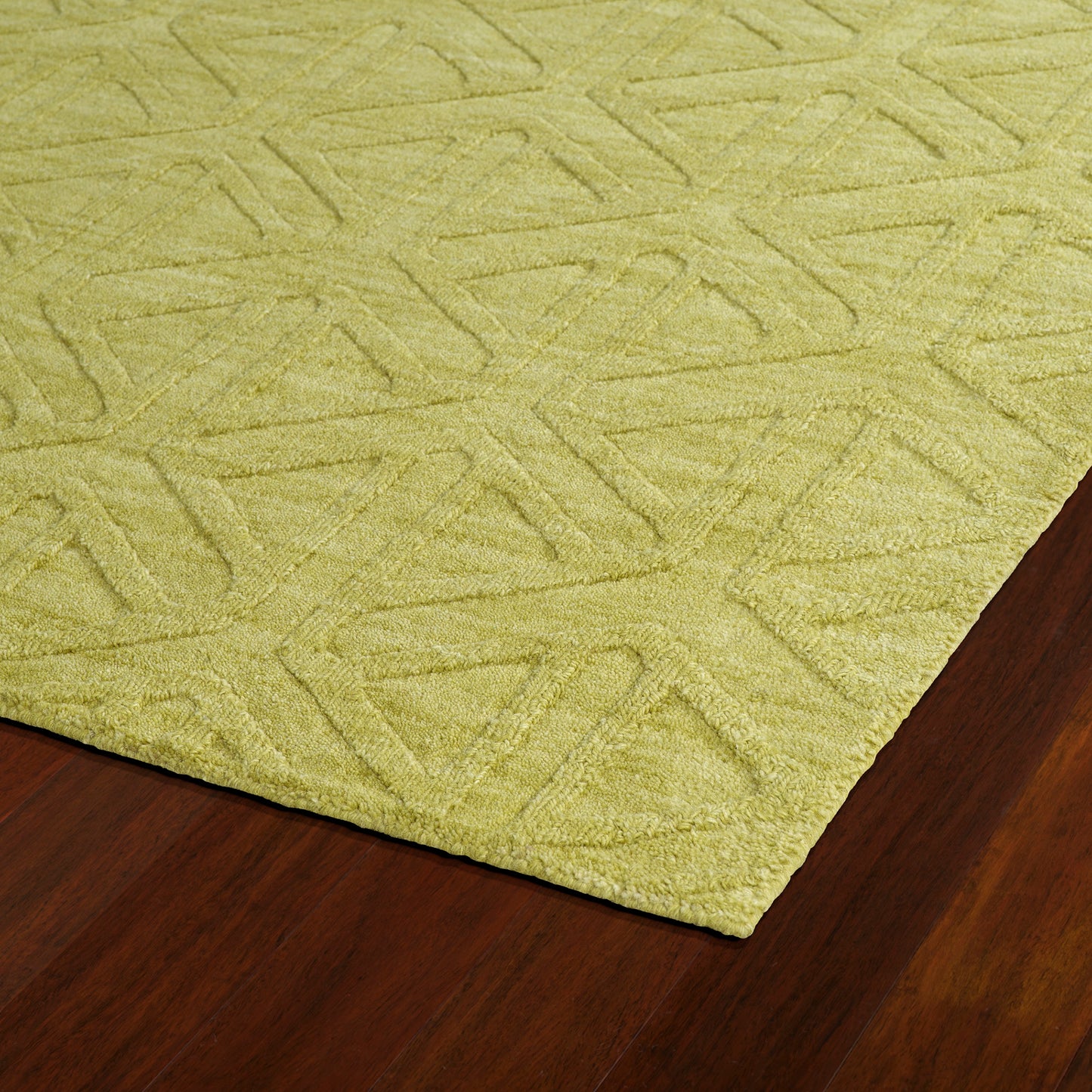 Kaleen Imprints Modern Collection Bright Wasabi Runner 2'6" x 8'
