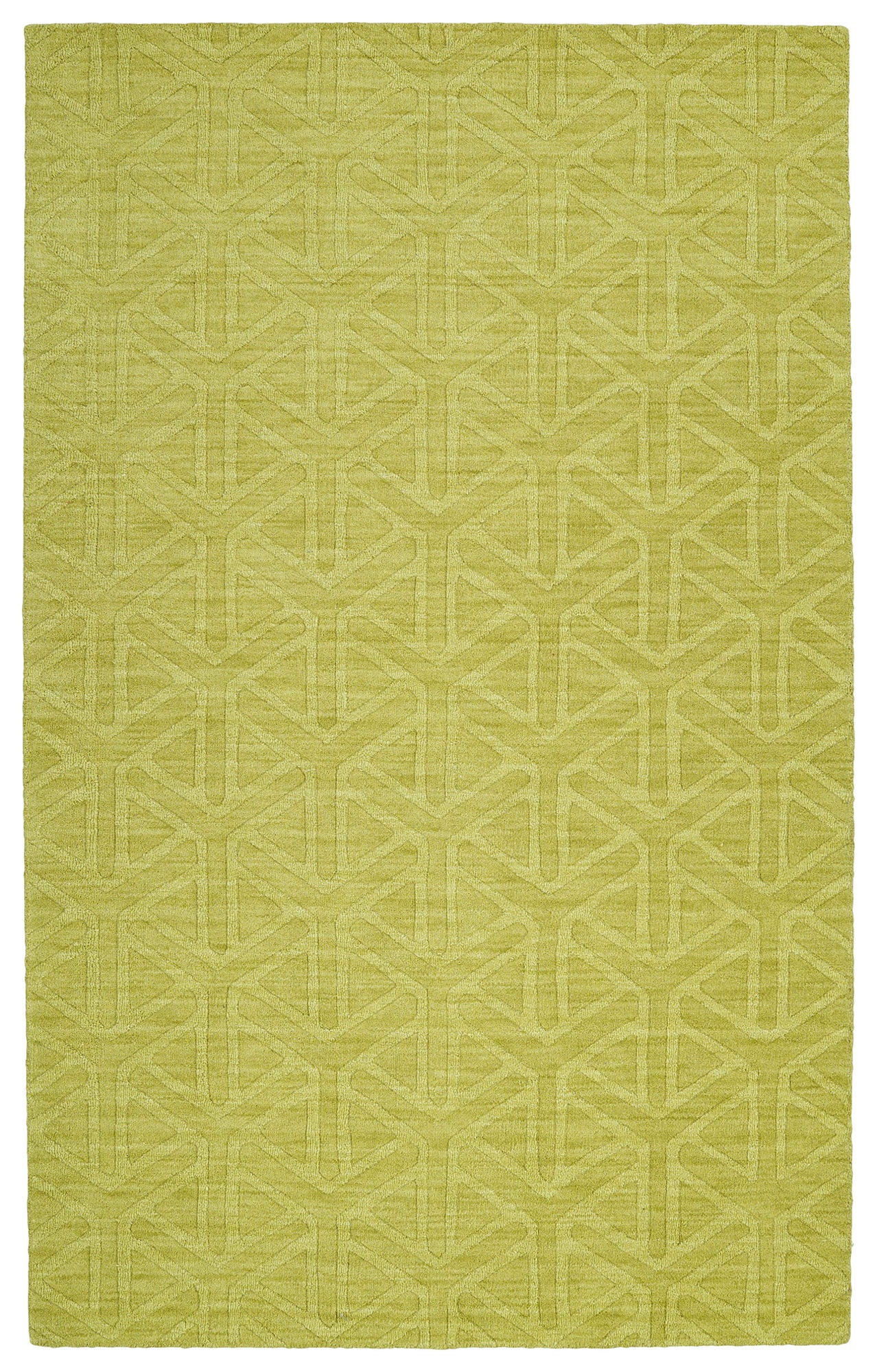 Kaleen Imprints Modern Collection Bright Wasabi Throw Rug 2' x 3'