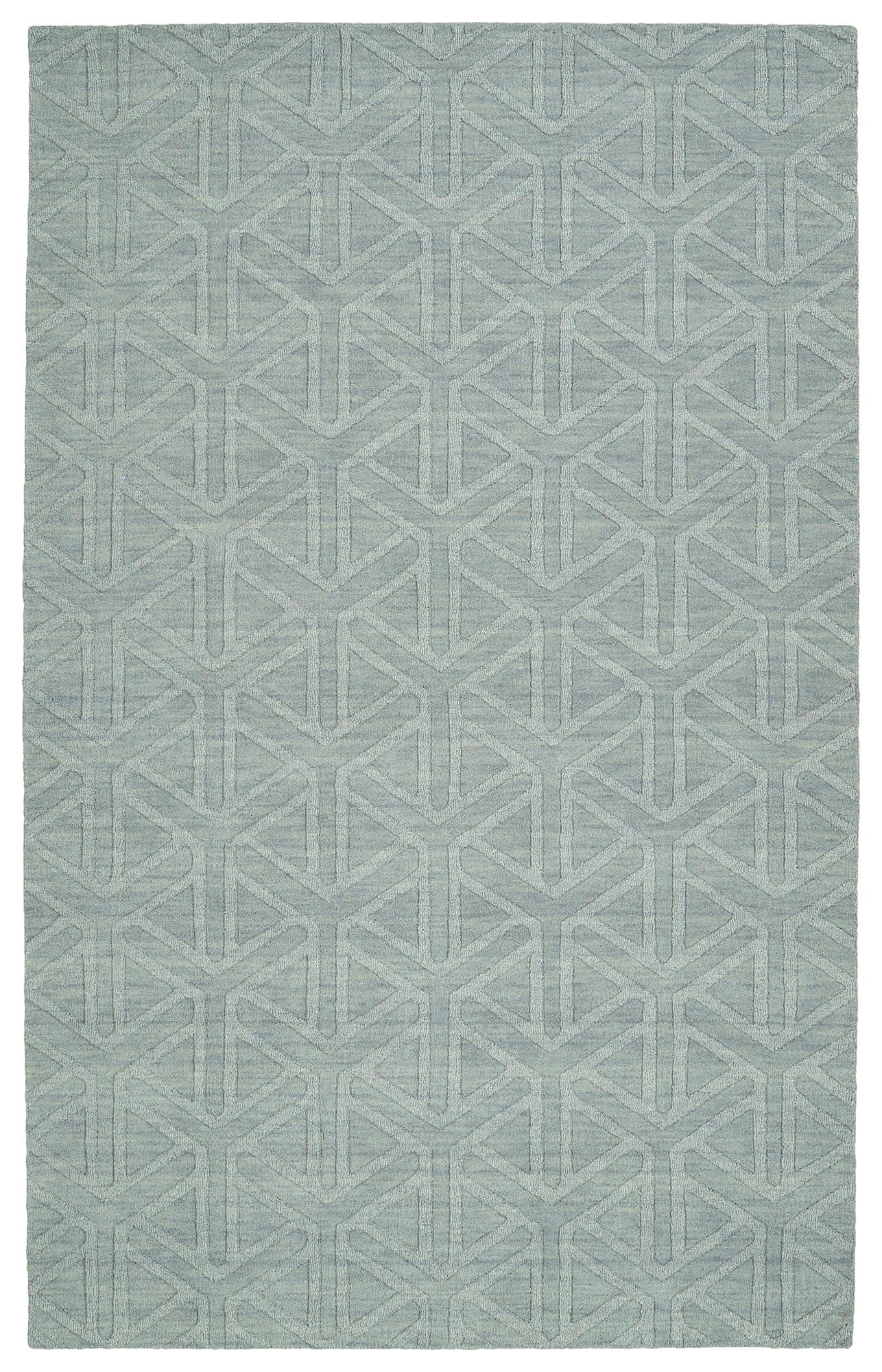 Kaleen Imprints Modern Collection Light Light Blue Runner 2'6" x 8'