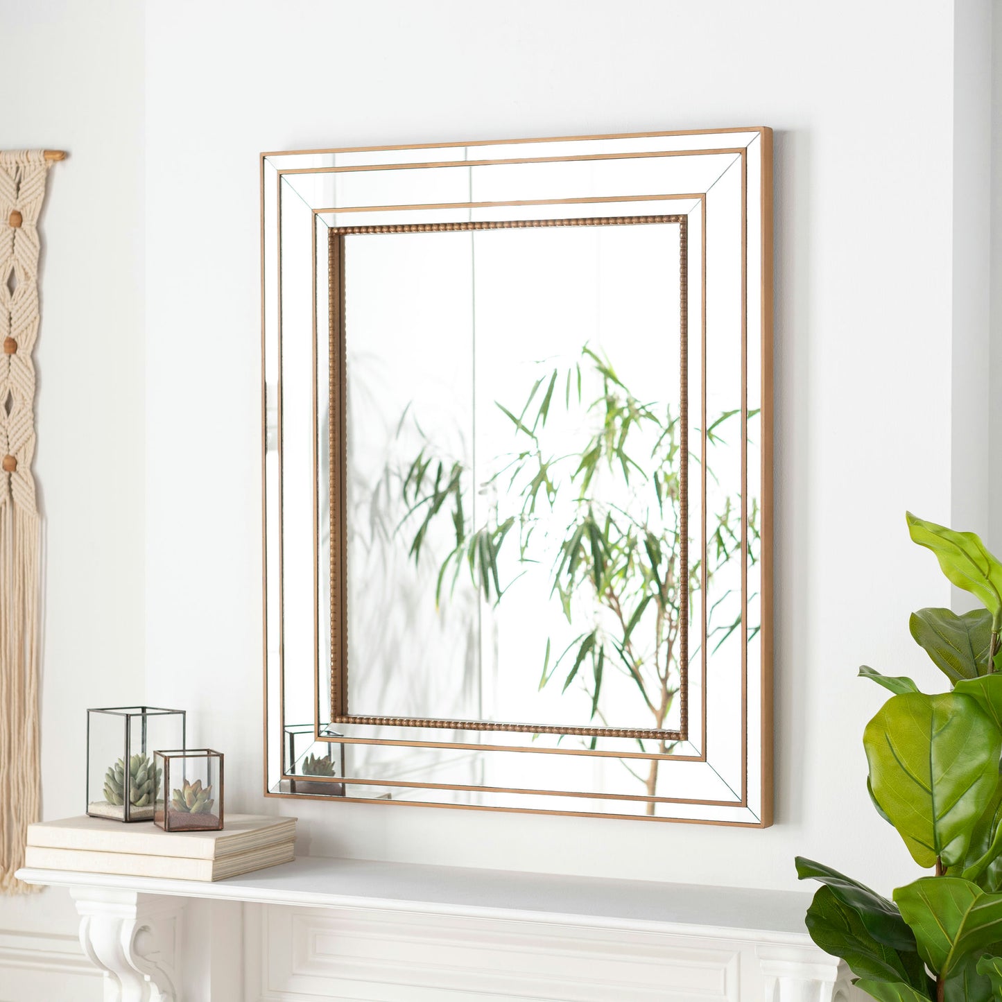 Surya Aditi Mirror 36"H X 30"W X 1.3"D