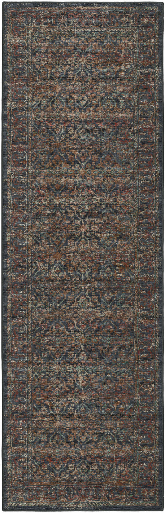 Jericho JC10 Midnight 2'6" x 12' Runner Rug
